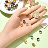 30Pcs 6 Colors Tibetan Style Alloy Beads TIBEB-YW0001-28-5