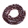 Electroplate Glass Beads Strands EGLA-A044-T3mm-B13-3