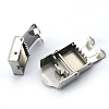 Tarnish Resistant 201 Stainless Steel Watch Band Clasps STAS-K173-01C-3