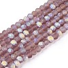 Transparent Glass Beads Strands EGLA-A044-T2mm-MB07-1