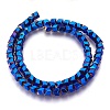 Electroplated Non-magnetic Synthetic Hematite Beads Strands G-P392-J-2