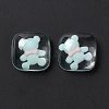 Transparent Resin Cabochons RESI-G034-A07-3