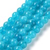 Dyed Natural Malaysia Jade Beads Strands G-G021-02A-02-1