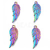 Ion Plating(IP) 201 Stainless Steel Pendants STAS-N098-181M-2