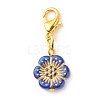 Plating Acrylic Pendant Decorations HJEW-JM00671-3