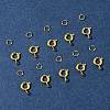 Brass Spring Ring Clasps KK-FS0001-50G-7