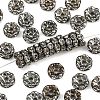 Brass Grade A Crystal Rhinestone Spacer Beads RB-A006-8MM-B-1