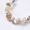 Natural Sea Shell Beads Strands BSHE-K012-07-3