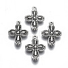 Tibetan Style Alloy Pendants TIBEP-N009-005AS-RS-1
