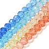 Transparent Painted Glass Beads Strands DGLA-A034-T8mm-A13-2