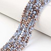 Electroplate Glass Beads Strands X-EGLA-A034-J6mm-N06-1