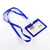 Frosted Plastic Neck Strap Card Holders X-AJEW-R043-B01-1