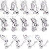 24Pcs Brass Clip-on Earring Findings FIND-SC0013-11P-1