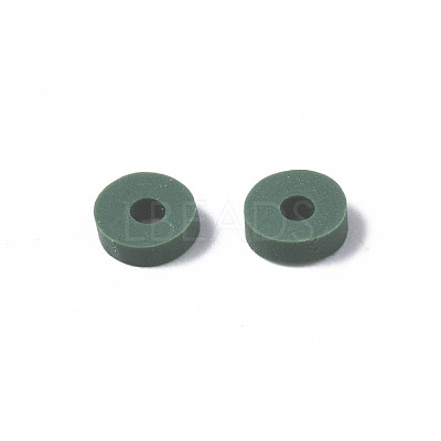 Handmade Polymer Clay Beads CLAY-R067-4.0mm-B46-1