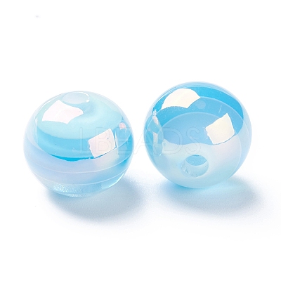 Stripe Resin Beads LS-RESI-B014-01B-01-1