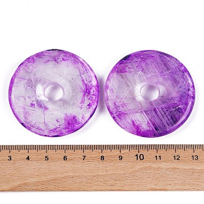 Natural Calcite Dyed Pendants G-B083-01B-01-1