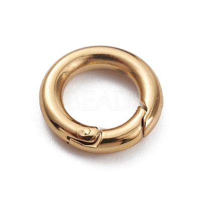 Ion Plating(IP) 304 Stainless Steel Spring Gate Rings STAS-G309-03G-1