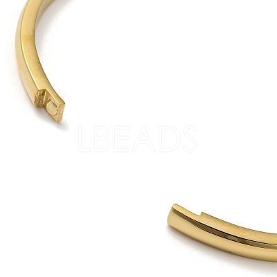304 Stainless Steel Smooth Hinged Bangles BJEW-Q772-01G-1