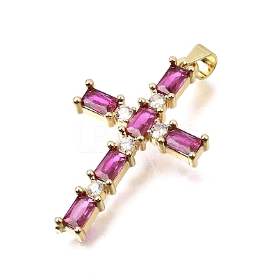 Brass Pave Cubic Zirconia Pendants CU-CBAE7DF-11G-D06-1