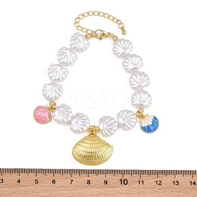 Ocean Brass Enamel Charm Bracelets for Women KK-CBA68DA-15B-G-1