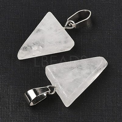 Natural Quartz Crystal Pendants G-B127-04P-10-1