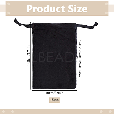 Velvet Jewelry Pouches Bags TP-WH0012-06C-1