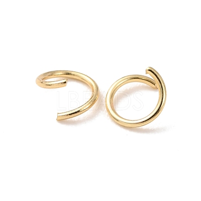 Brass Open Jump Rings KK-G604-08G-18-1