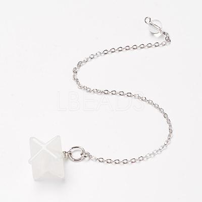 Chakra Natural Quartz Crystal Dowsing Pendulums G-F516-01L-1