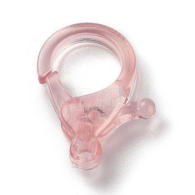 Transparent Plastic Lobster CLaw Clasps KY-H005-A08-1