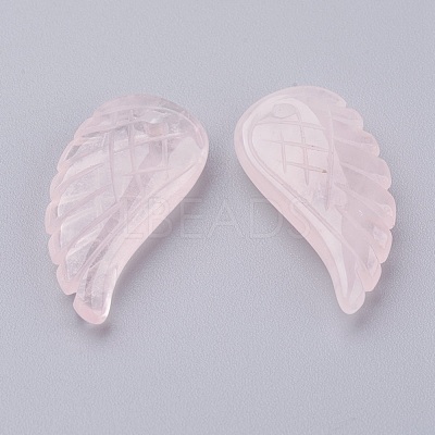 Natural Rose Quartz Pendants X-G-E435-B-17-1