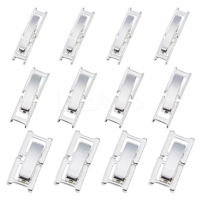 12Pcs 3 Styles Eco-Friendly Brass Watch Band Clasps KK-DC0004-67-1