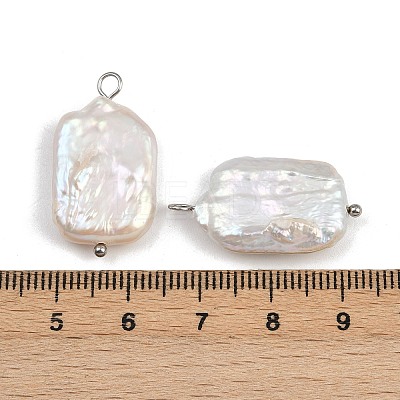 Natural Freshwater Pearl Keshi Pearl Pendants STAS-D378-07B-P-1