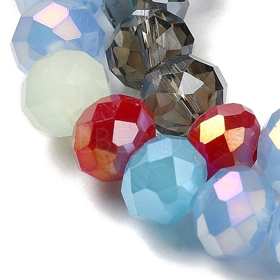 Glass Beads Strands EGLA-A034-M8mm-49-1