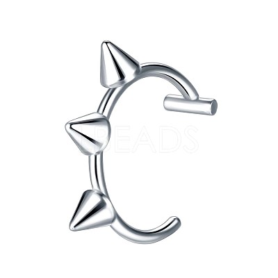 Anti-Tarnish 304 Stainless Steel 20 Gauge Fake Lip Rings Piercing Jewelry WGC994D-04-1