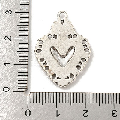 Tibetan Style Alloy Pendants TIBE-L013-08AS-02-1
