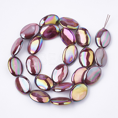 AB Color Freshwater Shell Beads Strands SHEL-S274-39B-1