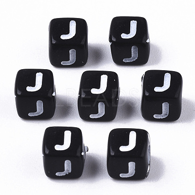 Opaque Acrylic Beads X-SACR-N002-01J-1