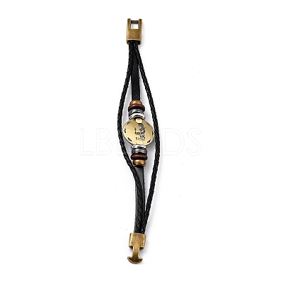 Braided Leather Cord Retro Multi-strand Bracelets LS-BJEW-L616-20D-1