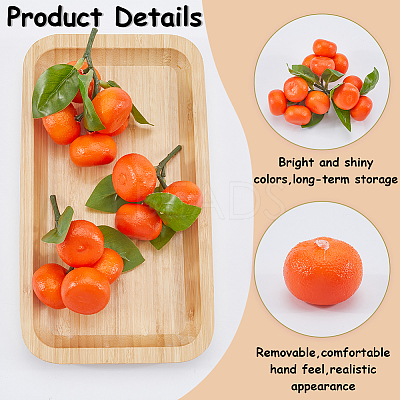 3Pcs 3 Styles Foam Artificial Fruit Model DJEW-CN0001-31-1