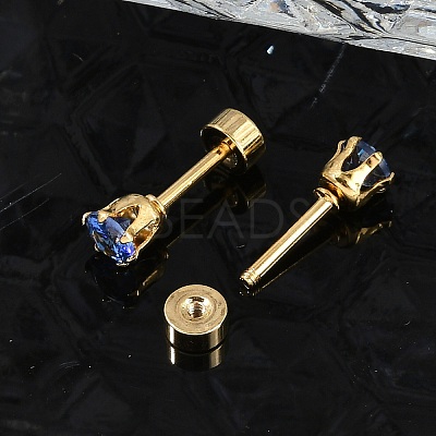 Flat Round Glass Ear Fake Plugs EJEW-H105-22G-B-1