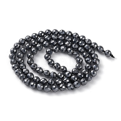 Terahertz Stone Beads Strands G-G048-A01-02-1