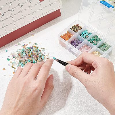 Natural & Synthetic Mixed Gemston Chip Beads G-OC0001-57-1