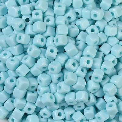 Opaque Acrylic Beads OACR-B025-06G-1