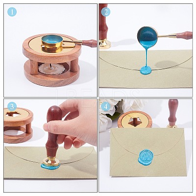 Sealing Wax Particles Kits for Retro Seal Stamp DIY-CP0003-60W-1