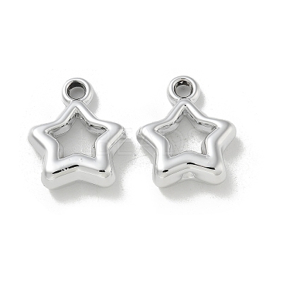 Plating Acrylic Pendants PACR-Q008-14S-1