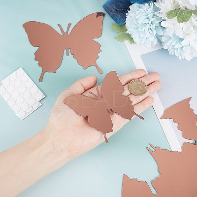 1 Set Plastic Mirror Wall Stickers AJEW-CN0001-65C-1