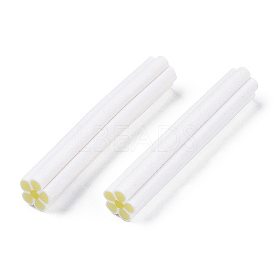Luminous Handmade Five Petal Flower Polymer Clay Canes CLAY-T016-85F-1