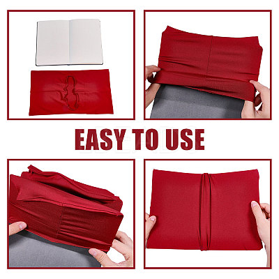 Elastic Cloth Book Cover AJEW-WH0696-009N-1