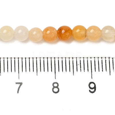 Natural Topaz Jade Bead Strands G-K153-B22-4mm-1
