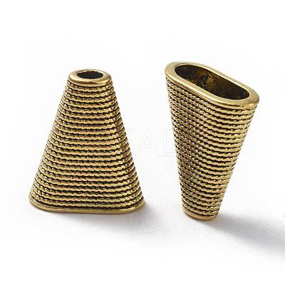Tibetan Style Bead Cones TIBEB-00957-AG-RS-1